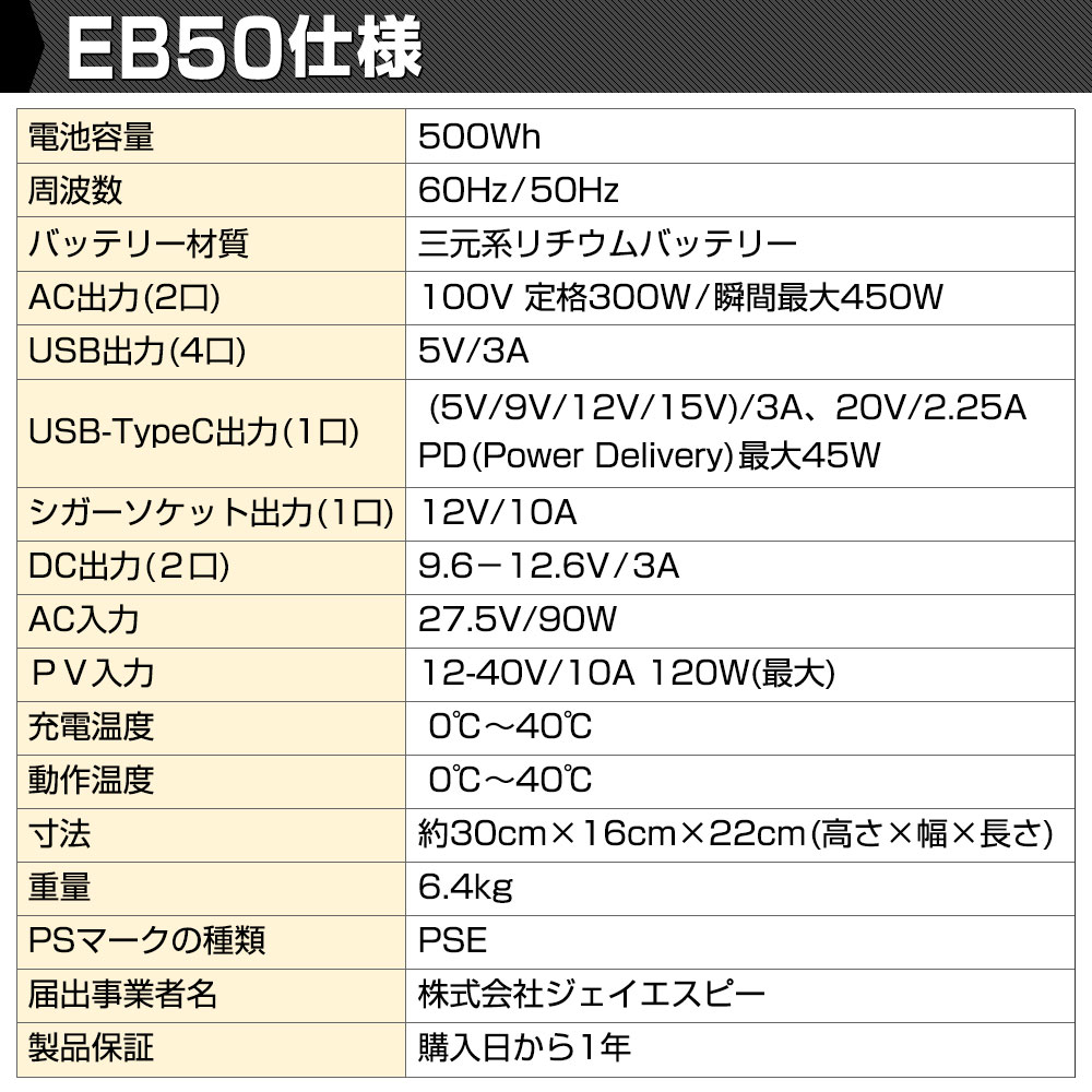 HANT ポータブル電源 EB50 イメージ11