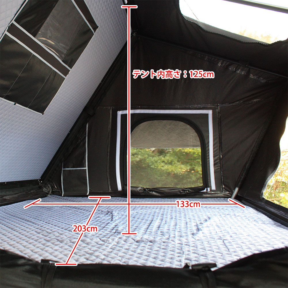 HANT ルーフテント サイドオープン型 2-3人用 イメージ05